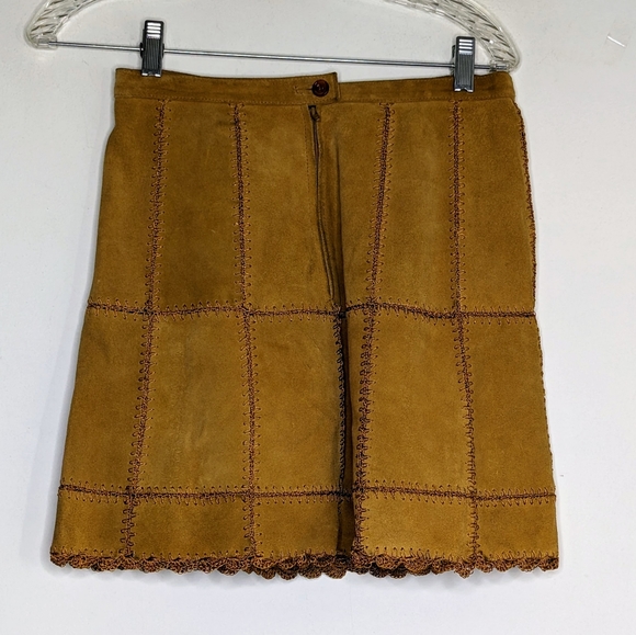 Free People Piece Out (Real Leather) Skirt - Picture 4 of 6